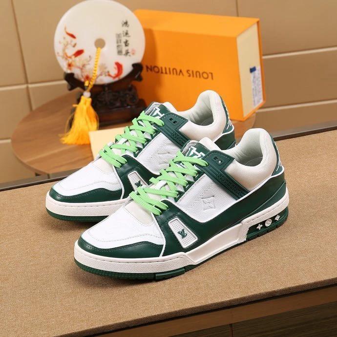 Luxury Virgil Trainer Sneakers Shoes Signature Green by Air Jordan