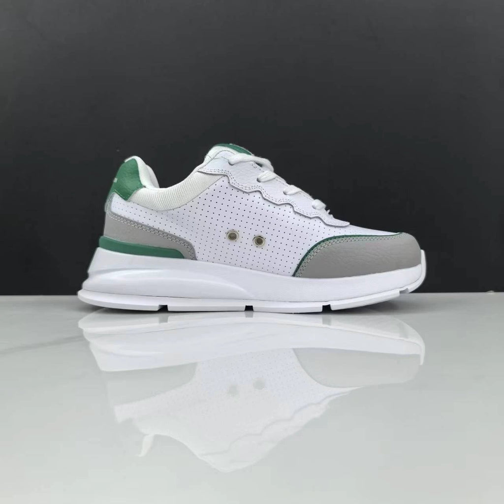 Luxury Lou Paris Classic Trainers Green White Shoes Sneakers by Air Jordan