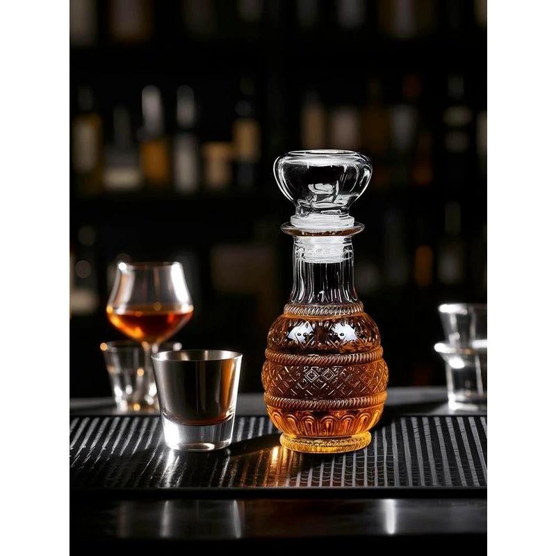 Mini Vintage Glass Decanter by BowLift