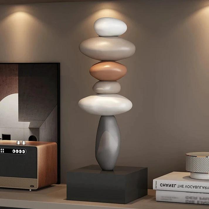 StoneBalance - Modern stable stone sculpture Bowlift by Bowlift