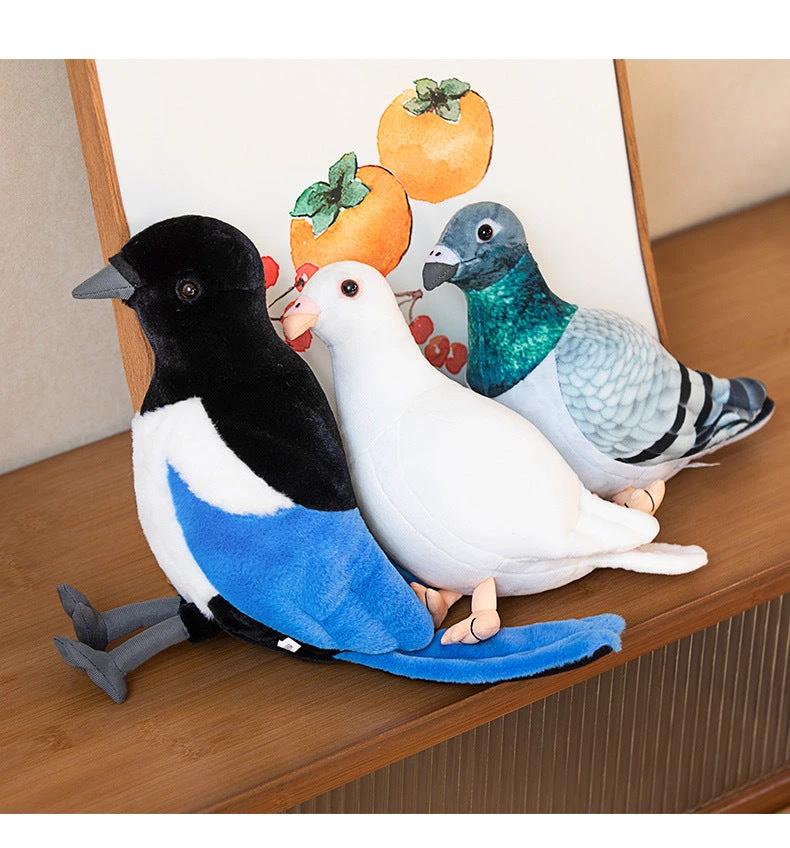 Realistic Plush Pigeon Toy by BowLift