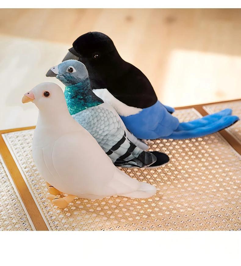 Realistic Plush Pigeon Toy by BowLift