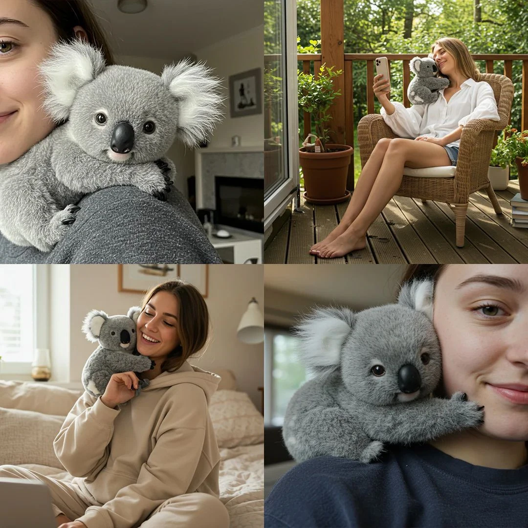 Short Plush Koala Doll Cute Stuffed Toy by BowLift