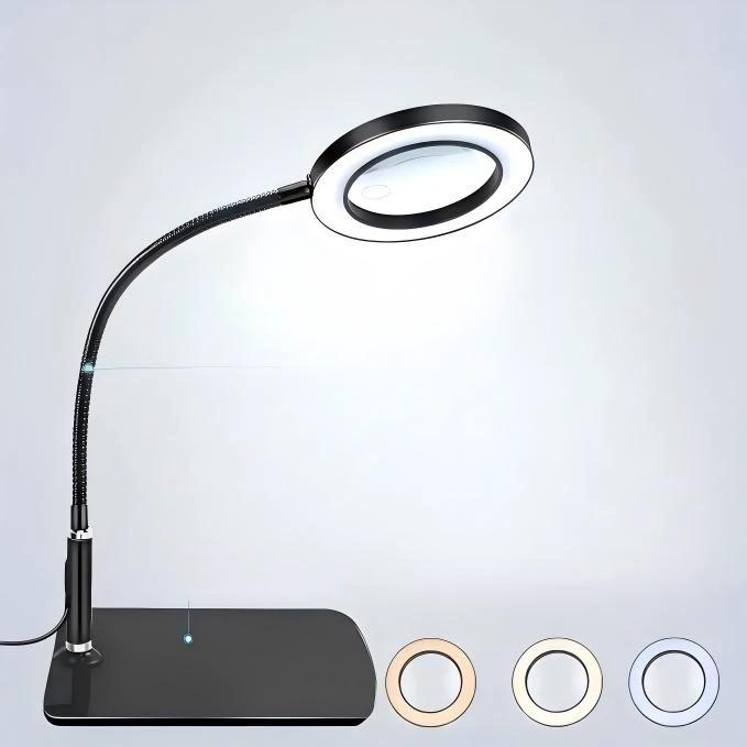 3-Speed Dimmable Reading Magnifier Light by BowLift