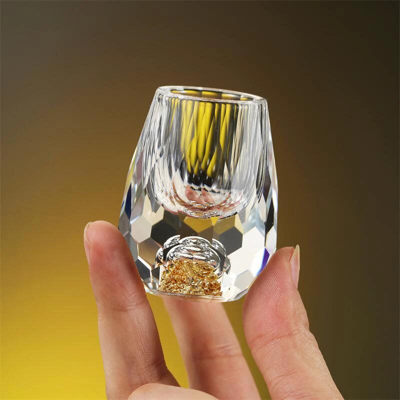 Golden Mountain Crystal Glasses 2Pack by BowLift