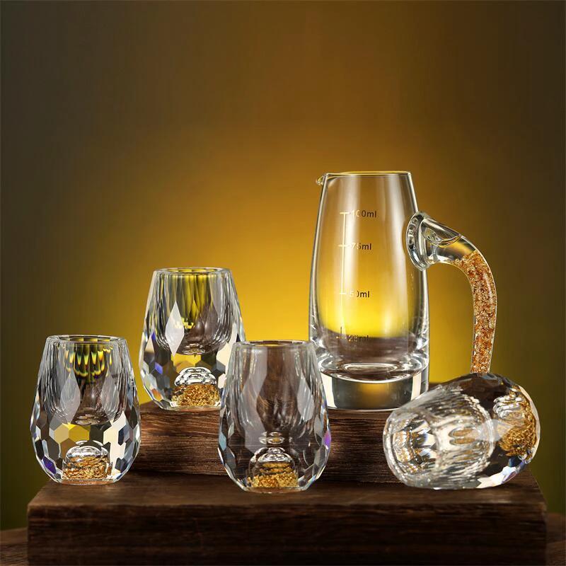 Golden Mountain Crystal Glasses 2Pack by BowLift