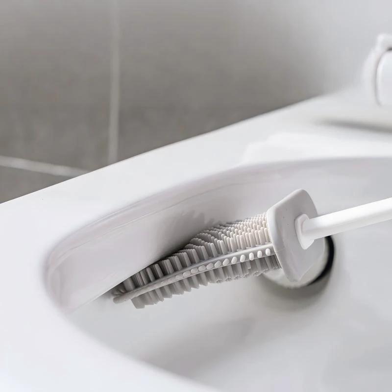 Long Handle Bathroom Scrub Brush by BowLift