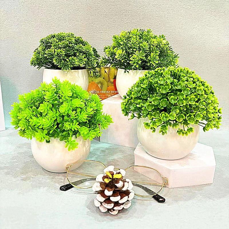 Mini Half - Sphere Artificial Potted Plant by BowLift