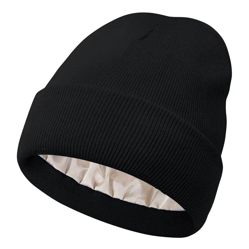 BowLift 丨Satin Warm Knitted Hat Acrylic wool by BowLift