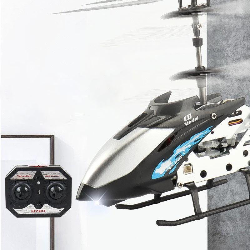 BowLift 丨 Alloy Remote Control Helicopter with Light USB Charging Kids Toy Alloy+Plastic by BowLift