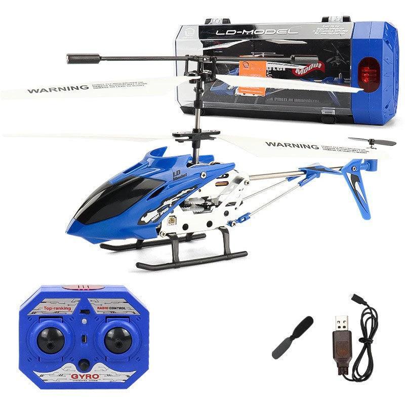BowLift 丨 Alloy Remote Control Helicopter with Light USB Charging Kids Toy Alloy+Plastic by BowLift
