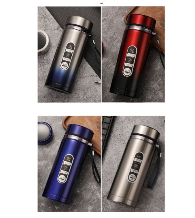 Smart Temperature Display Portable Water Bottle by BowLift