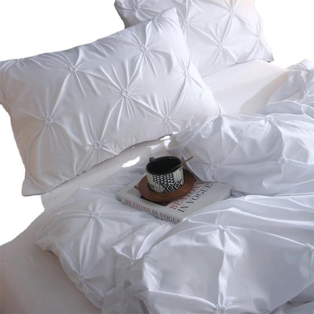 BowLift 丨 Embroidered Craft Three-piece Bedding Set (Pillowcase & Quilt Cover) by BowLift