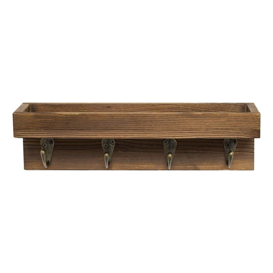 Creative Solid Wood Hook Rack by BowLift