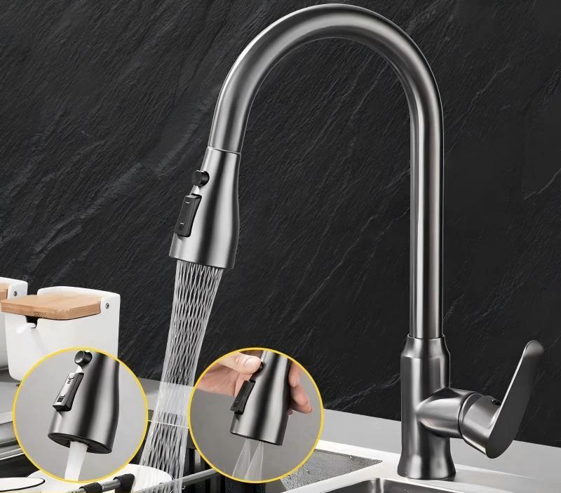 Pull-out splash-proof kitchen faucet by BowLift