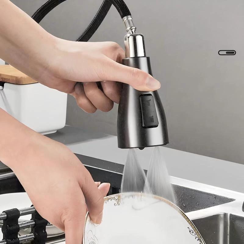 Pull-out splash-proof kitchen faucet by BowLift