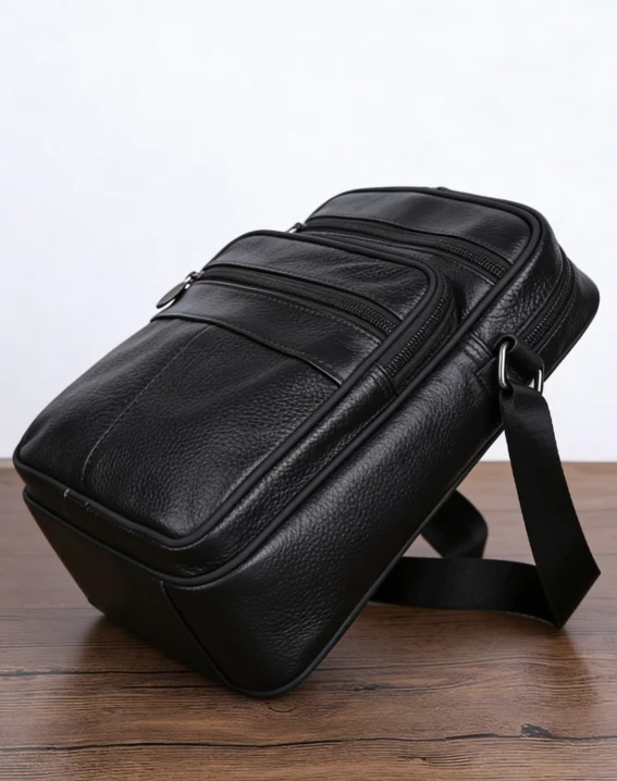 Men's Faux Leather Shoulder Bag by BowLift