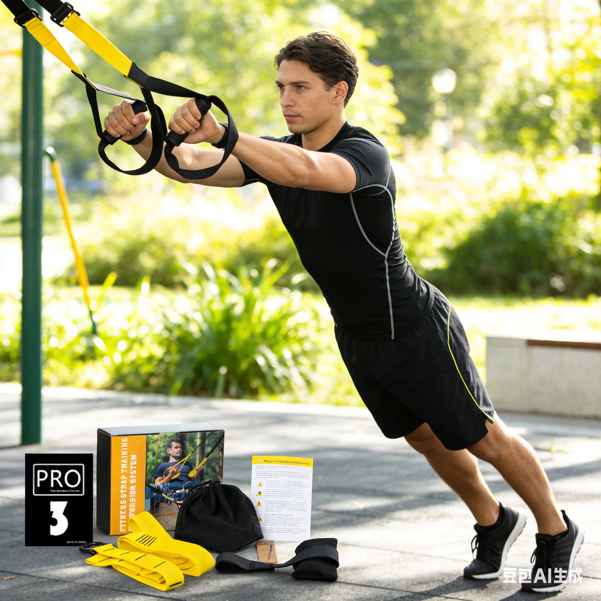 High-Intensity Suspension Fitness Training Strap by BowLift