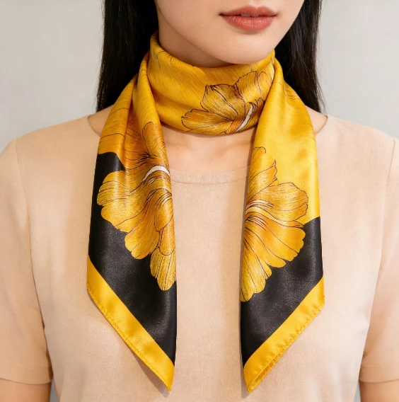 Retro Korean Style Faux Silk Scarf by BowLift
