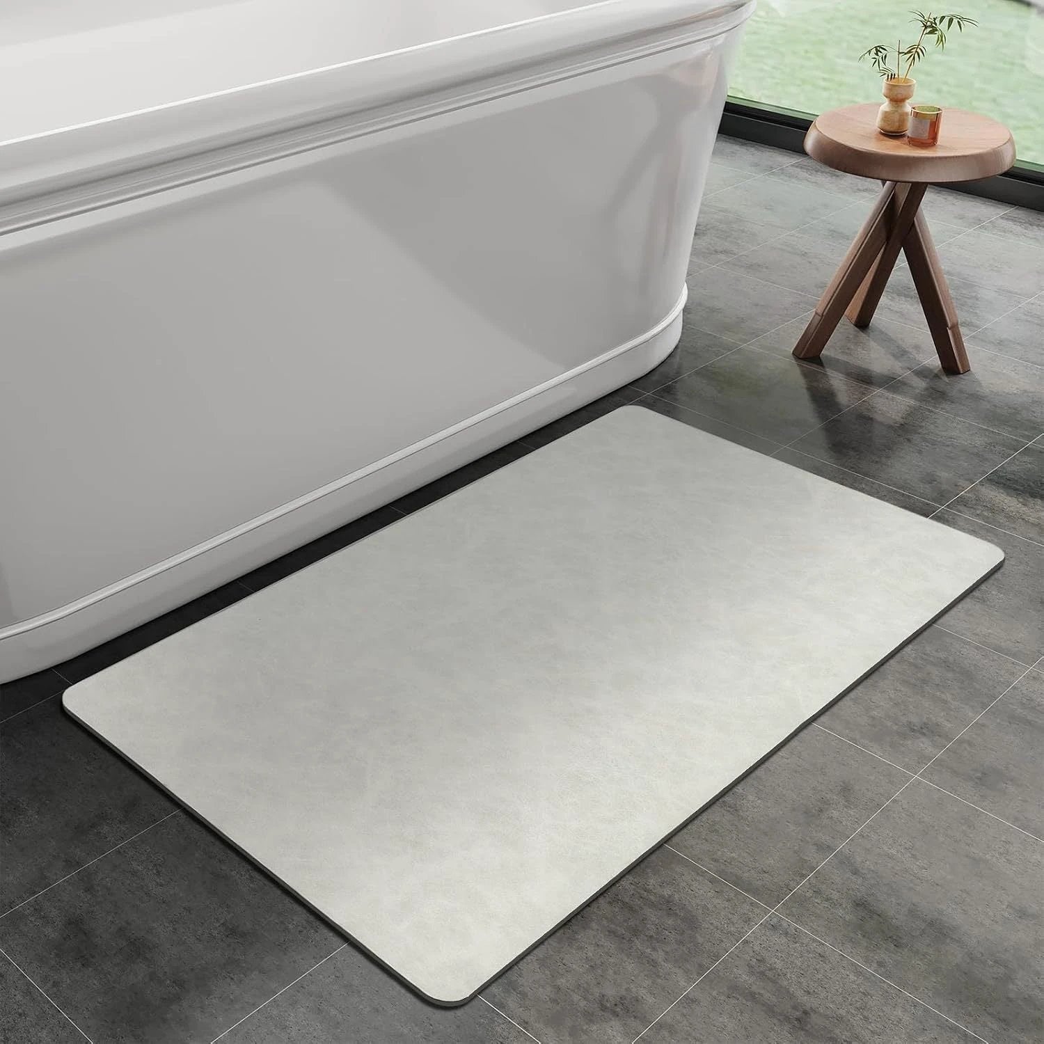 Nordic Minimalist Diatomaceous Earth Absorbent Mat by BowLift