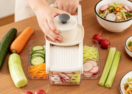 Multi-purpose vegetable grater/shredder for home use by BowLift