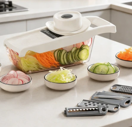 Multi-purpose vegetable grater/shredder for home use by BowLift