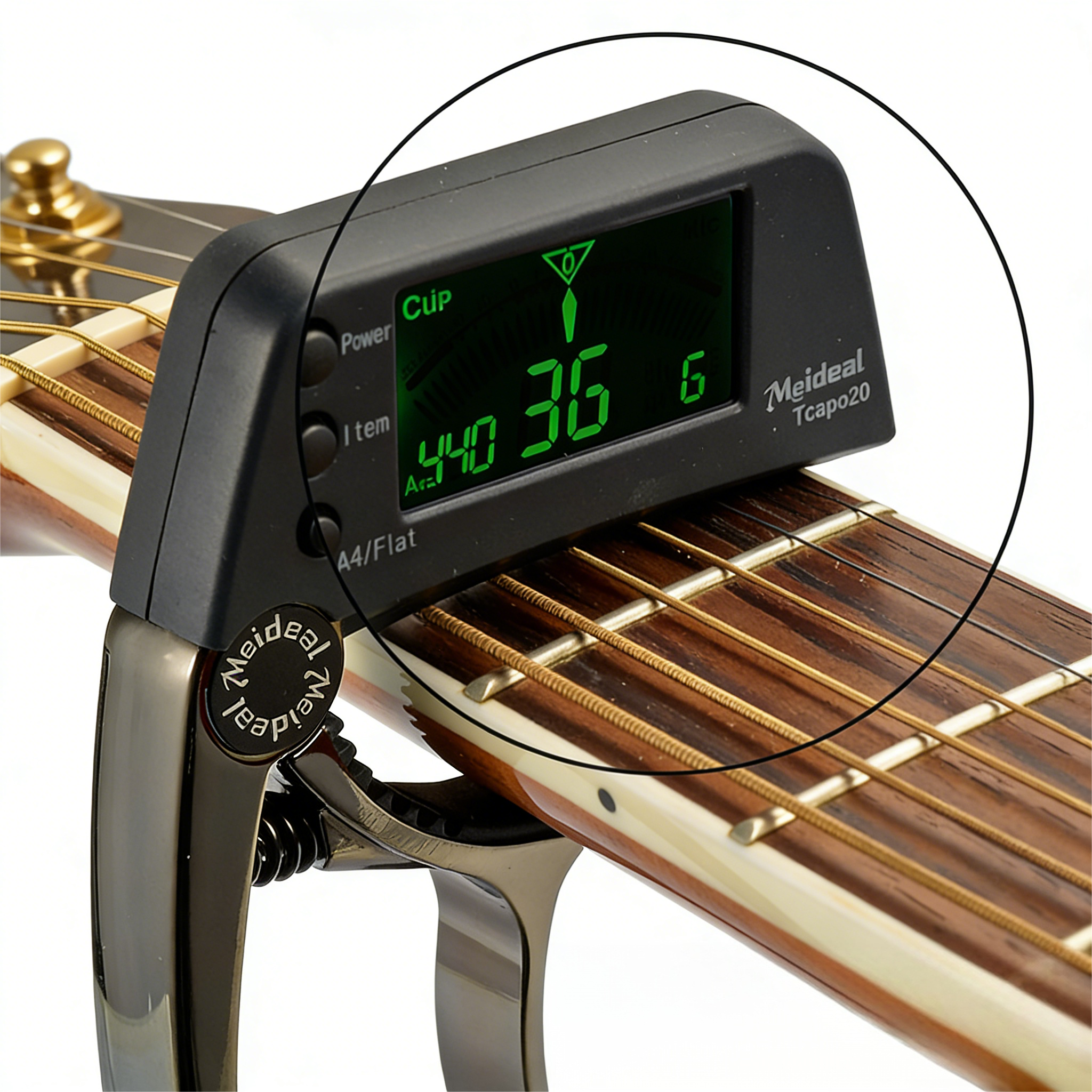 Portable Clip-on Guitar Tuner by BowLift