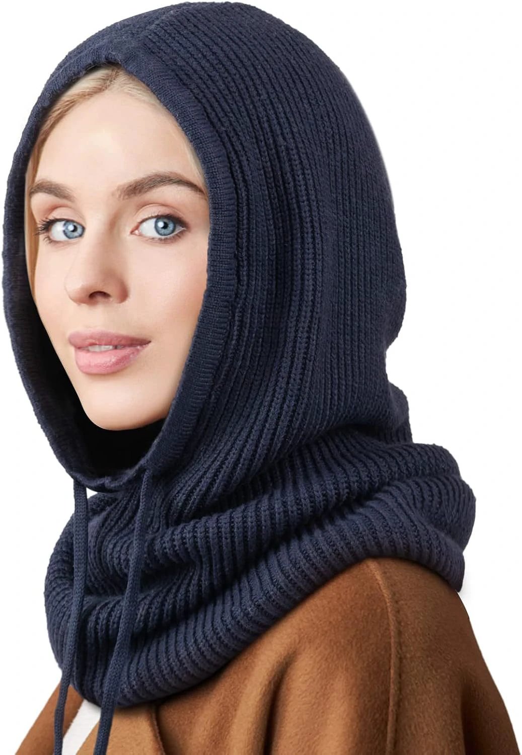 Women's Warm Scarf/Neck Warmer Cap by BowLift