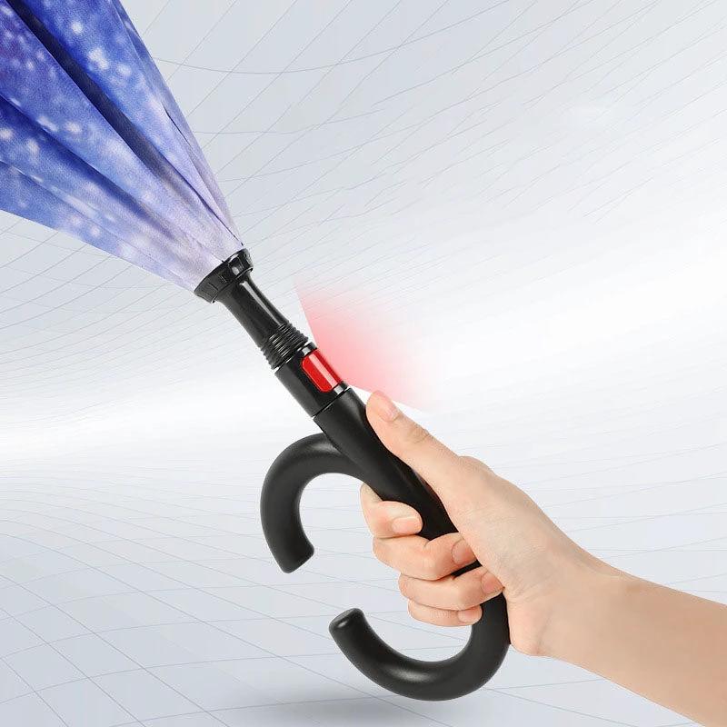 BowLift 丨 Reverse Umbrella C-shaped Handle Straight Shaft by BowLift