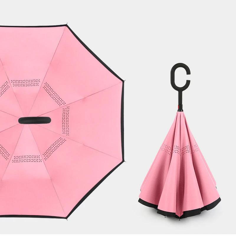 BowLift 丨 Reverse Umbrella C-shaped Handle Straight Shaft by BowLift