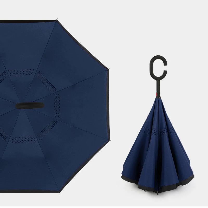 BowLift 丨 Reverse Umbrella C-shaped Handle Straight Shaft by BowLift