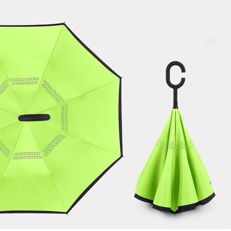 BowLift 丨 Reverse Umbrella C-shaped Handle Straight Shaft by BowLift