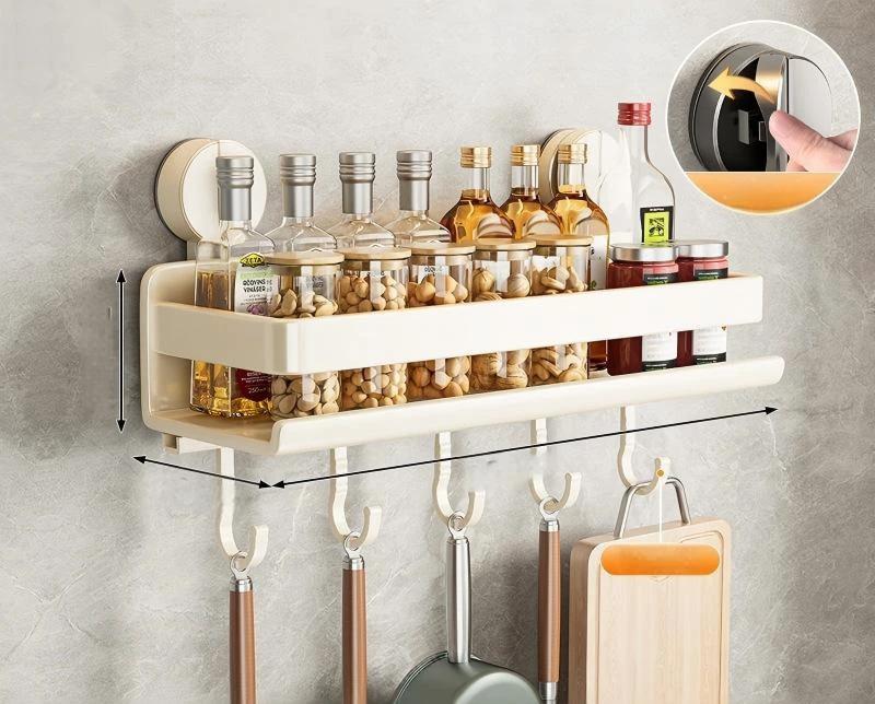 Suction Cup Wall-Mounted Kitchen Hook Holder by BowLift