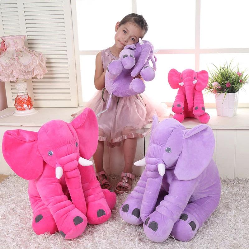 Cute Elephant Plush Pillow for Home Use by BowLift