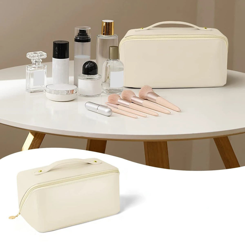 BowLift 丨 Portable Travel Cosmetic Bag Large Capacity High-value PU Leather by BowLift