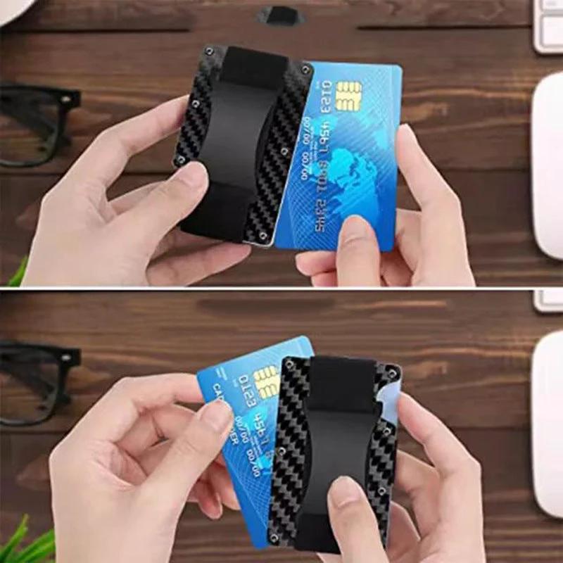 Clip-on Aluminum Alloy Anti-theft Card Holder by BowLift