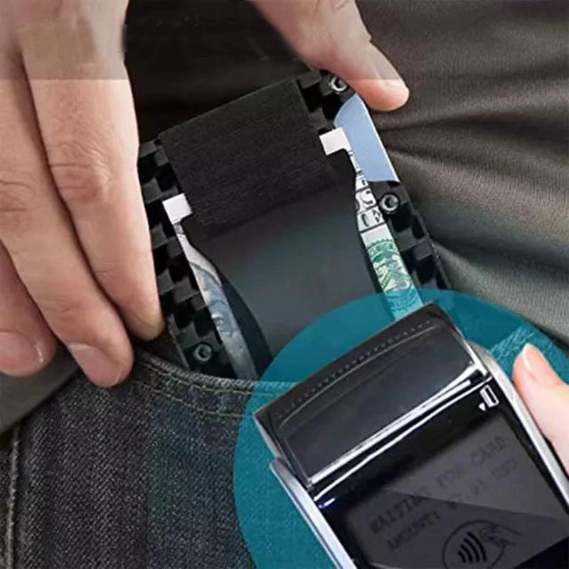 Clip-on Aluminum Alloy Anti-theft Card Holder by BowLift