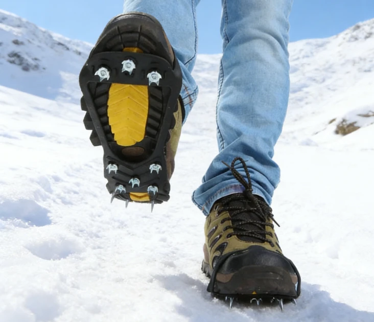 Simple Anti-Slip Crampon Shoe Covers by BowLift