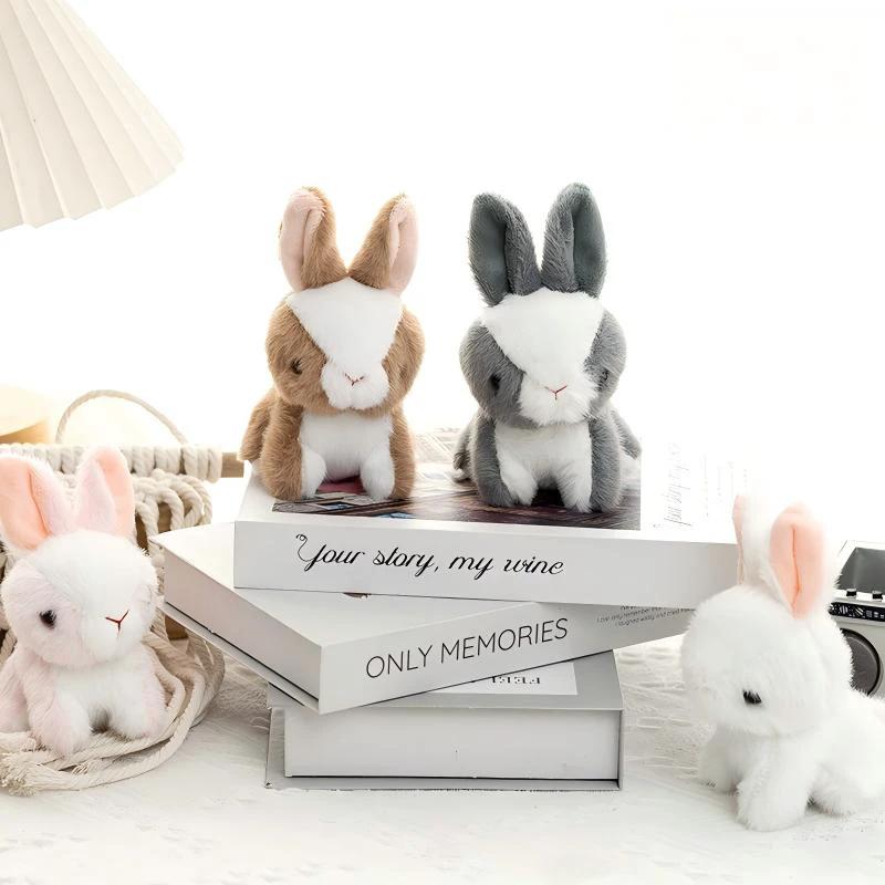 Little White Rabbit Cartoon Plush Toy by BowLift
