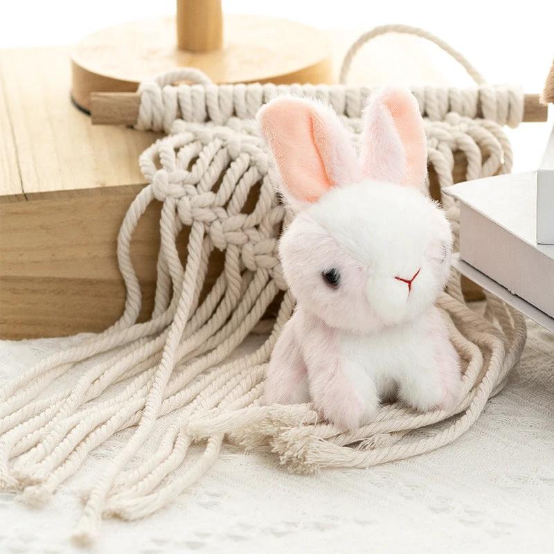 Little White Rabbit Cartoon Plush Toy by BowLift