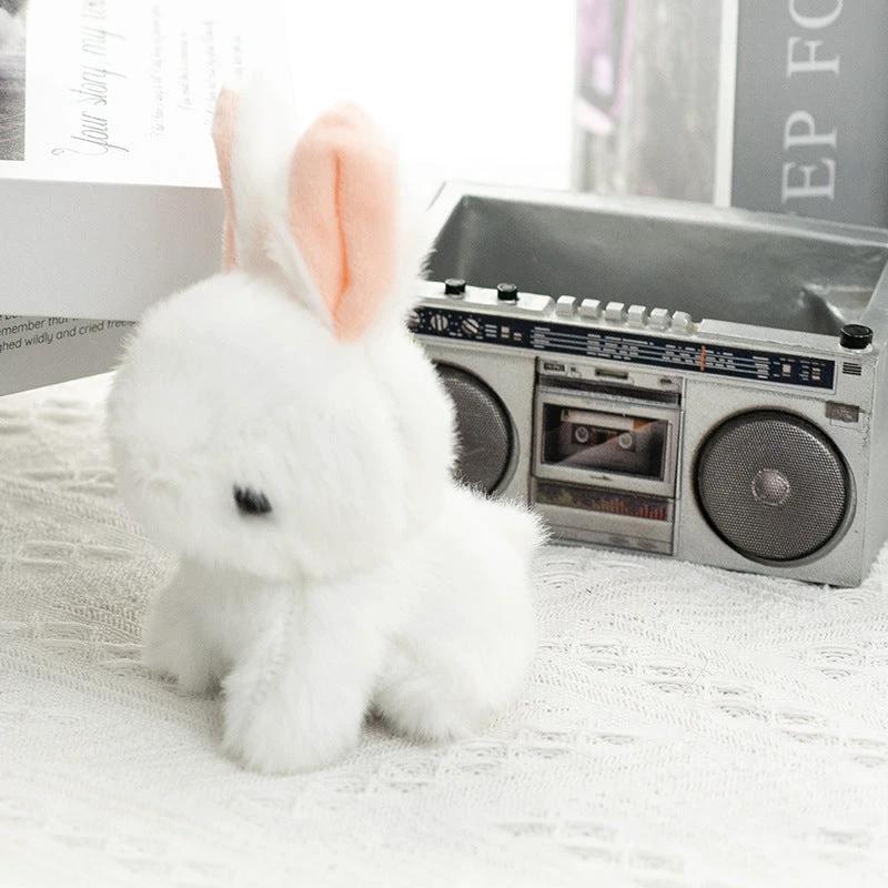Little White Rabbit Cartoon Plush Toy by BowLift
