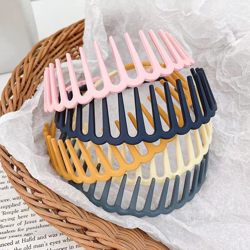 Stylish Matte Face Wash Headband with Teeth for Anti-Slip by BowLift