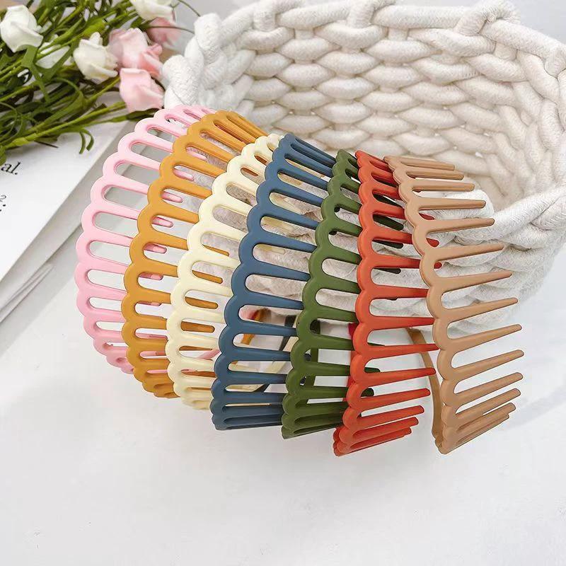 Stylish Matte Face Wash Headband with Teeth for Anti-Slip by BowLift
