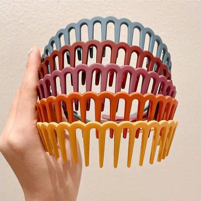 Stylish Matte Face Wash Headband with Teeth for Anti-Slip by BowLift