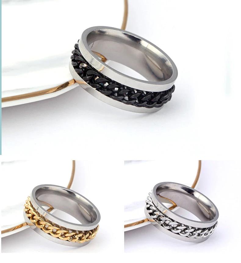 Trendy Rotating Chain Ring by BowLift