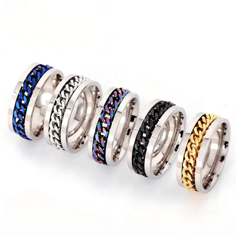 Trendy Rotating Chain Ring by BowLift