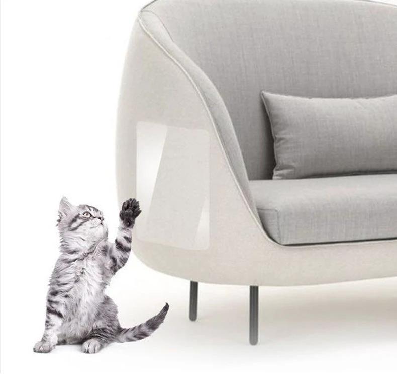 Sofa Anti-Cat Scratch Protective Film (10 Pieces) | Invisible, Transparent, Wear-Resistant, Durable, Furniture Protection, Cat and Dog Scratch and Bite Repellent by BowLift