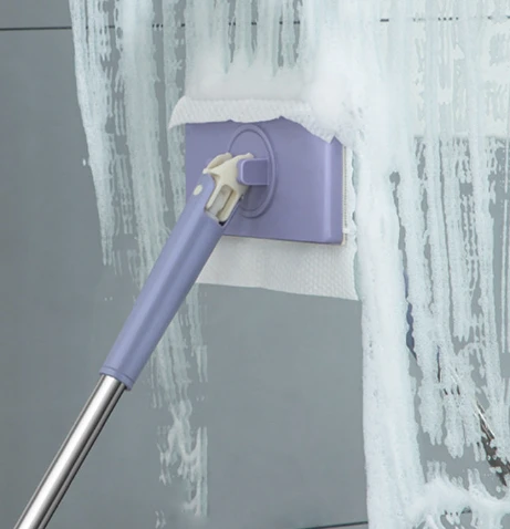 Multi-functional Household Mop with Clip-on Cloth by BowLift