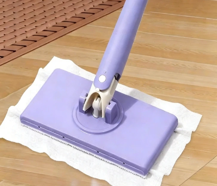 Multi-functional Household Mop with Clip-on Cloth by BowLift