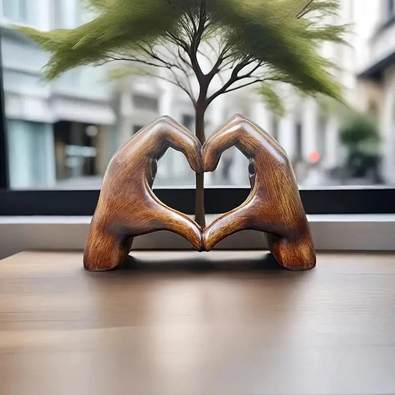 Lovenest Elegant Resin Sculpture - Symbol of Love and Devotion Bowlift by Bowlift